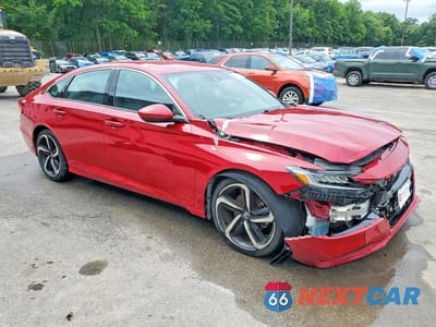 Czwarte zdjęcie samochodu z boku: 2020 HONDA ACCORD SPORT VIN:1HGCV1F3XLA059532 - miniatura