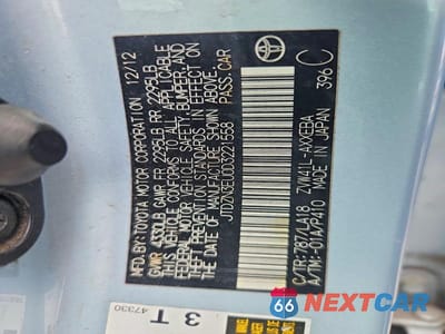 Zdjęcie 13 z 13 samochodu: 2013 TOYOTA PRIUS V FIVE VIN:JTDZN3EU0D3221558 - miniatura