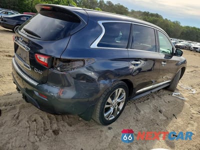 Trzecie zdjęcie samochodu z tyłu: 2014 INFINITI QX60 BASE VIN:5N1AL0MN0EC514952 - miniatura