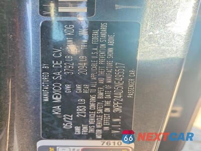 Zdjęcie 12 z 12 samochodu: 2022 KIA FORTE LXS VIN:3KPF24AD5NE495517 - miniatura