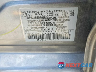 Zdjęcie 12 z 12 samochodu: 2024 NISSAN SENTRA SV VIN:3N1AB8CV7RY206314 - miniatura