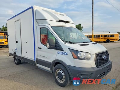 Czwarte zdjęcie samochodu z boku: 2020 FORD TRANSIT DELIVERY TRUCK VIN:1FDBW5Z80LKA71135 - miniatura