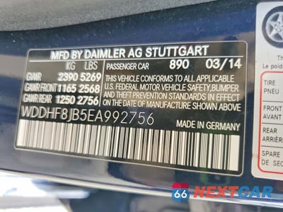 Zdjęcie 12 z 12 samochodu: 2014 MERCEDES-BENZ E 350 4MATIC VIN:WDDHF8JB5EA992756 - miniatura