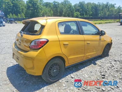 Trzecie zdjęcie samochodu z tyłu: 2021 MITSUBISHI MIRAGE ES VIN:ML32AUHJ3MH002619 - miniatura
