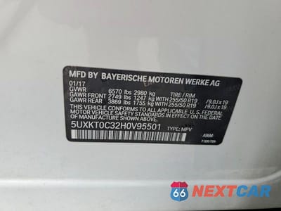 Zdjęcie 13 z 13 samochodu: 2017 BMW X5 XDR40E VIN:5UXKT0C32H0V95501 - miniatura