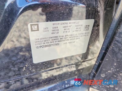 Zdjęcie 12 z 12 samochodu: 2011 CHEVROLET CRUZE LS VIN:1G1PC5SHXB7177969 - miniatura