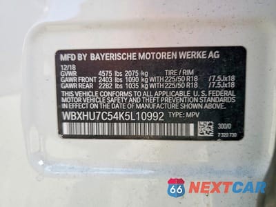 Zdjęcie 12 z 12 samochodu: 2019 BMW X1 SDRIVE28I VIN:WBXHU7C54K5L10992 - miniatura