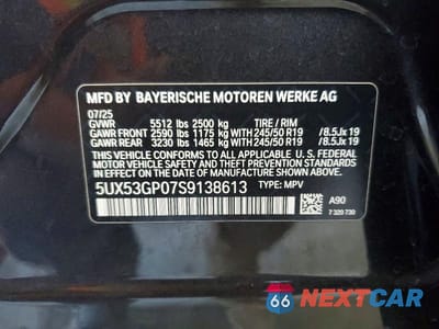 Zdjęcie 14 z 14 samochodu: 2025 BMW X3 30 XDRIVE VIN:5UX53GP07S9138613 - miniatura