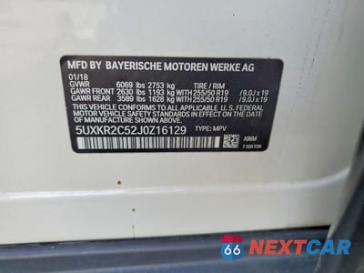 Zdjęcie 14 z 14 samochodu: 2018 BMW X5 SDRIVE35I VIN:5UXKR2C52J0Z16129 - miniatura