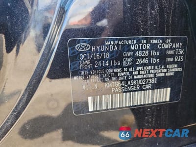 Zdjęcie 12 z 12 samochodu: 2019 GENESIS G70 ADVANCED VIN:KMTG64LA9KU027381 - miniatura