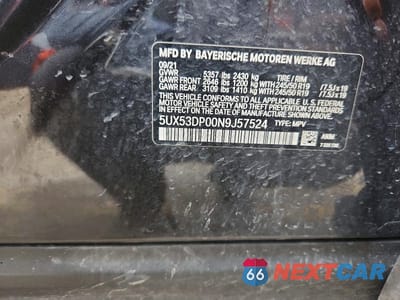 Zdjęcie 13 z 13 samochodu: 2022 BMW X3 XDRIVE30I VIN:5UX53DP00N9J57524 - miniatura
