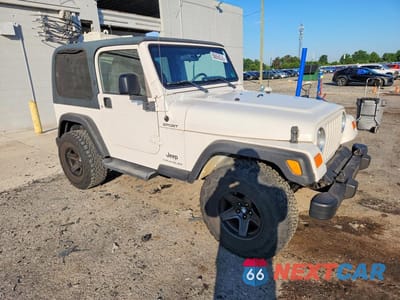 Czwarte zdjęcie samochodu z boku: 2003 JEEP WRANGLER / TJ SPORT VIN:1J4FA49S23P371332 - miniatura