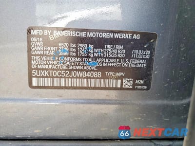 Zdjęcie 13 z 13 samochodu: 2018 BMW X5 XDR40E VIN:5UXKT0C52J0W04088 - miniatura