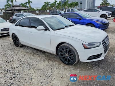 Czwarte zdjęcie samochodu z boku: 2013 AUDI A4 PREMIUM PLUS VIN:WAUFFAFL0DN006144 - miniatura