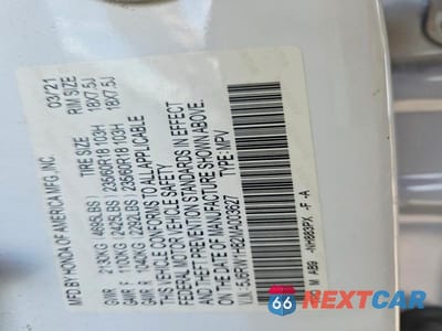 Zdjęcie 13 z 13 samochodu: 2021 HONDA CR-V EXL VIN:5J6RW1H82MA003627 - miniatura