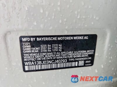 Zdjęcie 12 z 12 samochodu: 2022 BMW 530 XI VIN:WBA13BJ03NCJ40293 - miniatura