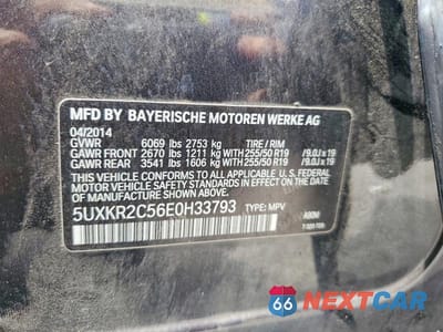 Zdjęcie 13 z 13 samochodu: 2014 BMW X5 SDRIVE35I VIN:5UXKR2C56E0H33793 - miniatura