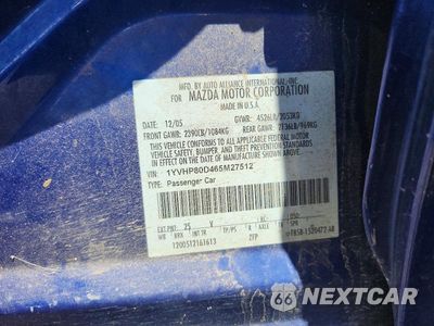 Zdjęcie 12 z 12 samochodu: 2006 MAZDA 6 S VIN:1YVHP80D465M27512 - miniatura