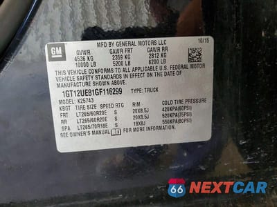 Zdjęcie 12 z 12 samochodu: 2016 GMC SIERRA K2500 DENALI VIN:1GT12UE81GF116299 - miniatura
