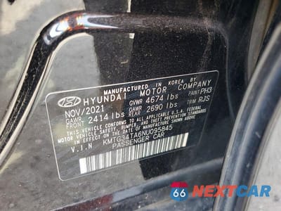 Zdjęcie 12 z 12 samochodu: 2022 GENESIS G70 2.0T VIN:KMTG34TA6NU095845 - miniatura