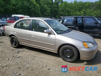 Czwarte zdjęcie samochodu z boku: 2002 HONDA CIVIC LX VIN:1HGES16692L005069 - miniatura