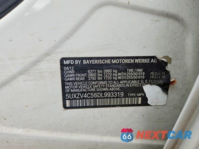Zdjęcie 13 z 13 samochodu: 2013 BMW X5 XDRIVE35I VIN:5UXZV4C56DL993319 - miniatura