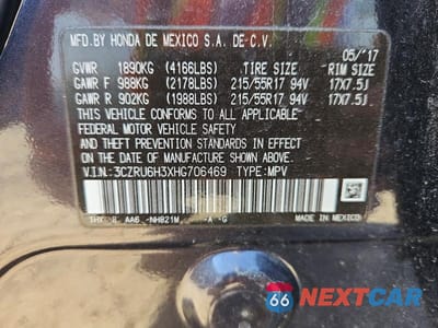 Zdjęcie 14 z 14 samochodu: 2017 HONDA HR-V LX VIN:3CZRU6H3XHG706469 - miniatura
