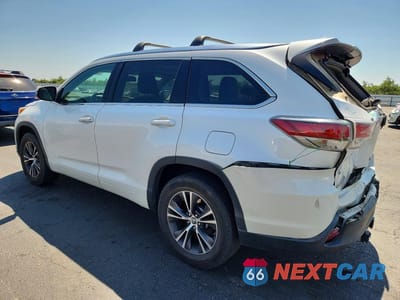 Drugie zdjęcie samochodu z przodu: 2016 TOYOTA HIGHLANDER XLE VIN:5TDKKRFH6GS126049 - miniatura