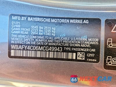 Zdjęcie 12 z 12 samochodu: 2021 BMW M850XI VIN:WBAFY4C06MCG49943 - miniatura