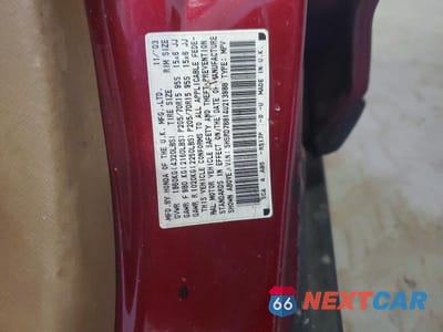 Zdjęcie 13 z 13 samochodu: 2004 HONDA CR-V EX VIN:SHSRD78814U213988 - miniatura