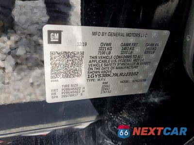 Zdjęcie 13 z 13 samochodu: 2020 CADILLAC ESCALADE LUXURY VIN:1GYS3BKJ9LR223102 - miniatura