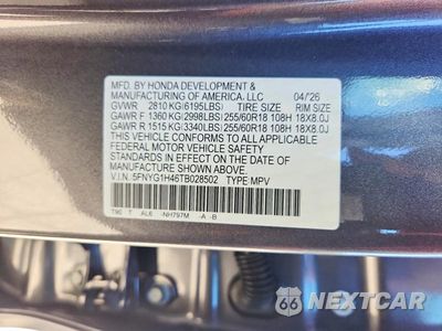 Zdjęcie 14 z 14 samochodu: 2026 HONDA PILOT EXL VIN:5FNYG1H46TB028502 - miniatura