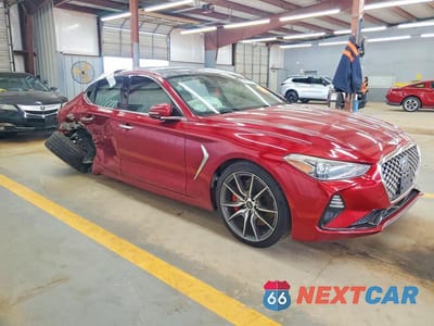 Czwarte zdjęcie samochodu z boku: 2019 GENESIS G70 ELITE VIN:KMTG74LE9KU026425 - miniatura