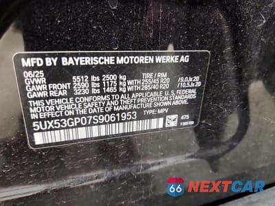 Zdjęcie 13 z 13 samochodu: 2025 BMW X3 30 XDRIVE VIN:5UX53GP07S9061953 - miniatura