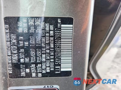 Zdjęcie 13 z 13 samochodu: 2011 HYUNDAI SANTA FE GLS VIN:5XYZGDAB5BG079897 - miniatura