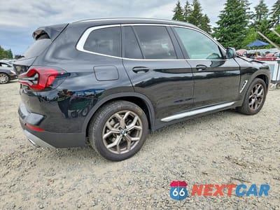 Trzecie zdjęcie samochodu z tyłu: 2022 BMW X3 XDRIVE30I VIN:5UX53DP06N9J50688 - miniatura