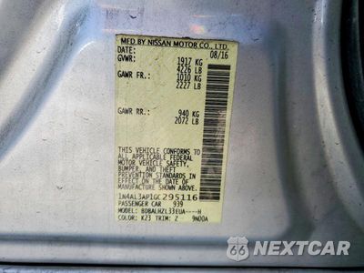 Zdjęcie 23 z 24 samochodu: 2016 NISSAN ALTIMA 2.5 SR VIN:1N4AL3AP1GC295116 - miniatura