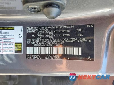 Zdjęcie 13 z 13 samochodu: 2020 LEXUS RX 450H VIN:2T2HGMDA4LC053024 - miniatura