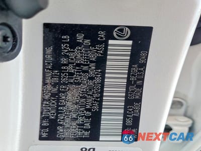 Zdjęcie 12 z 12 samochodu: 2025 LEXUS ES 350 ULTRA LUXURY VIN:58AFZ1B12SU186474 - miniatura