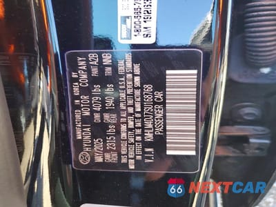 Zdjęcie 13 z 13 samochodu: 2025 HYUNDAI ELANTRA HYBRID SEL SPORT VIN:KMHLM4DJ7SU168768 - miniatura