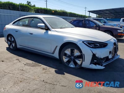 Czwarte zdjęcie samochodu z boku: 2023 BMW I4 EDRIVE 40 VIN:WBY73AW07PFN85233 - miniatura