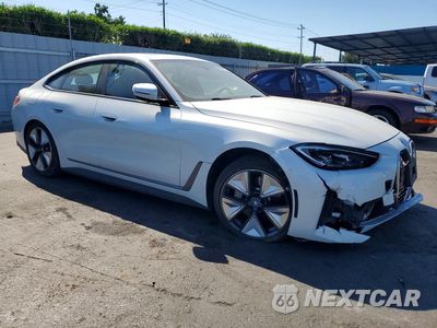 Czwarte zdjęcie samochodu z boku: 2023 BMW I4 EDRIVE 40 VIN:WBY73AW07PFN85233 - miniatura