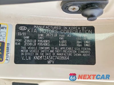 Zdjęcie 13 z 13 samochodu: 2012 KIA SOUL BASE VIN:KNDJT2A5XC7408664 - miniatura