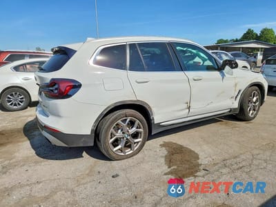 Trzecie zdjęcie samochodu z tyłu: 2022 BMW X3 XDRIVE30I VIN:5UX53DP07N9K64960 - miniatura
