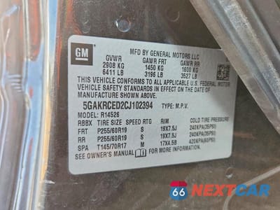 Zdjęcie 13 z 13 samochodu: 2012 BUICK ENCLAVE VIN:5GAKRCED2CJ102394 - miniatura