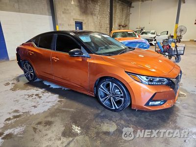 Czwarte zdjęcie samochodu z boku: 2021 NISSAN SENTRA SR VIN:3N1AB8DV2MY225120 - miniatura