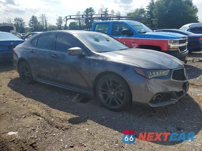 Czwarte zdjęcie samochodu z boku: 2019 ACURA TLX TECHNOLOGY VIN:19UUB2F62KA005038 - miniatura