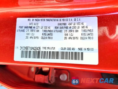 Zdjęcie 14 z 14 samochodu: 2022 MAZDA CX-30 GX VIN:3MVDMBB7XNM422405 - miniatura