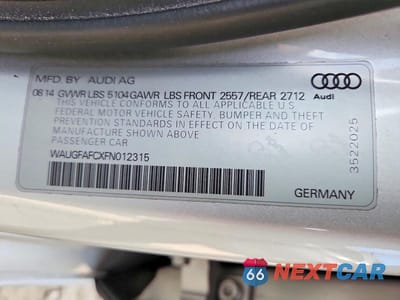 Zdjęcie 12 z 12 samochodu: 2015 AUDI A6 PREMIUM PLUS VIN:WAUGFAFCXFN012315 - miniatura
