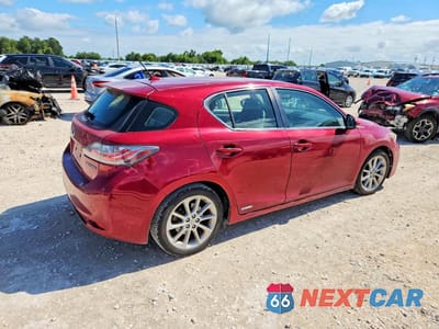 Trzecie zdjęcie samochodu z tyłu: 2013 LEXUS CT 200 VIN:JTHKD5BH3D2128660 - miniatura